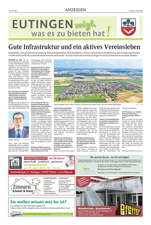 Eutingen zeigt, was es zu bieten hat!