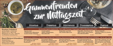 Gaumenfreuden Calw