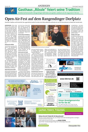 200 Jahre Rössle Rangendingen