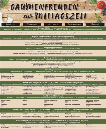 Gaumenfreuden Balingen