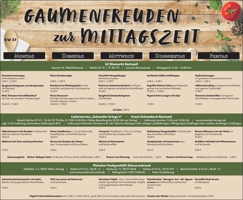 Gaumenfreuden Rottweil