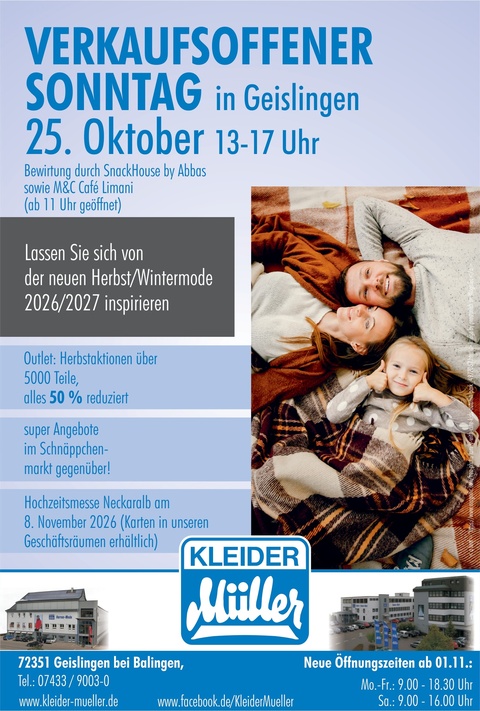 Verkaufsoffener Sonntag Geislingen