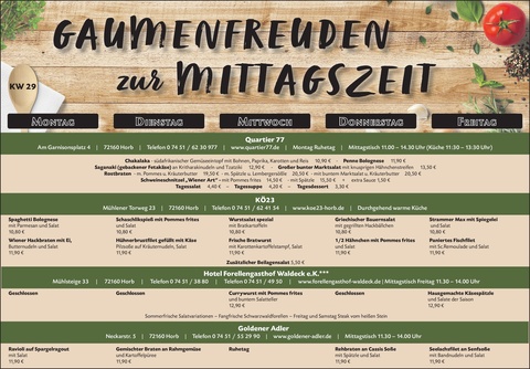Gaumenfreuden Horb