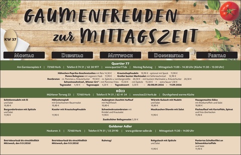 Gaumenfreuden Horb