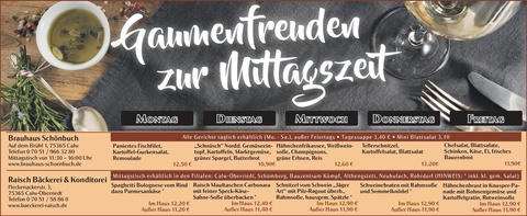 Gaumenfreuden Calw