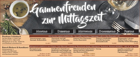 Gaumenfreuden Calw