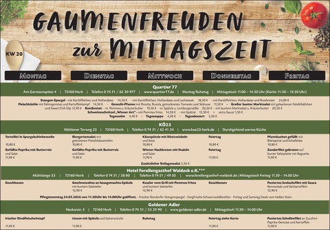 Gaumenfreuden Horb