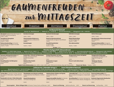 Gaumenfreuden Rottweil