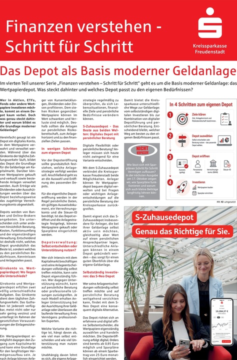 Redaktionsserie Geldanlagen - KSK Freudenstadt