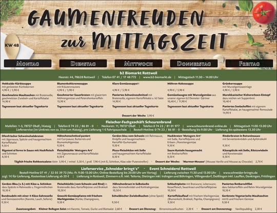 Gaumenfreuden Rottweil