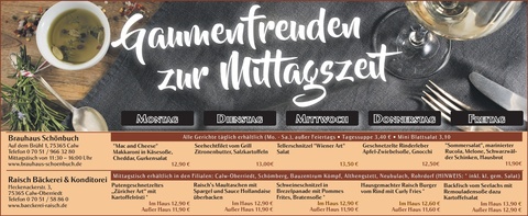 Gaumenfreuden Calw