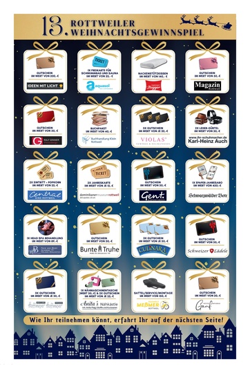 Rottweiler Weihnachtsgewinnspiel