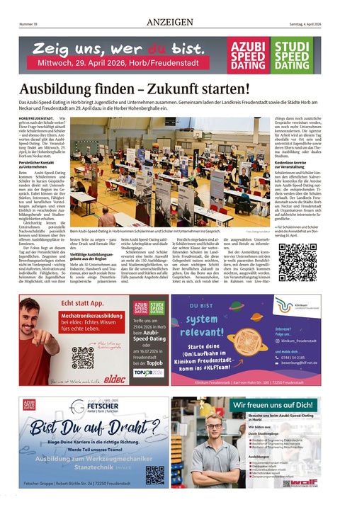 Azubi Speed Dating Horb/Freudenstadt