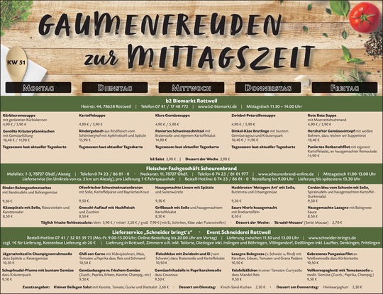 Gaumenfreuden Rottweil