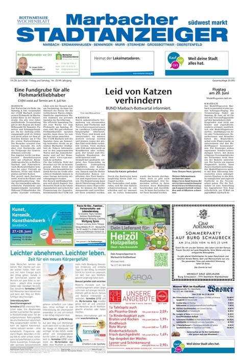 Marbacher Stadtanzeiger 19.06.2026