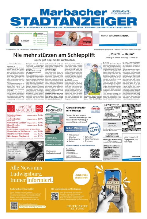 Marbacher Stadtanzeiger 12.02.2026