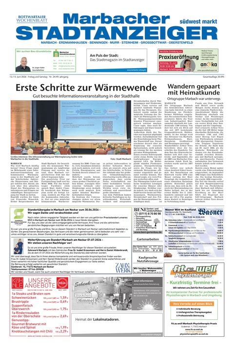 Marbacher Stadtanzeiger 12.06.2026