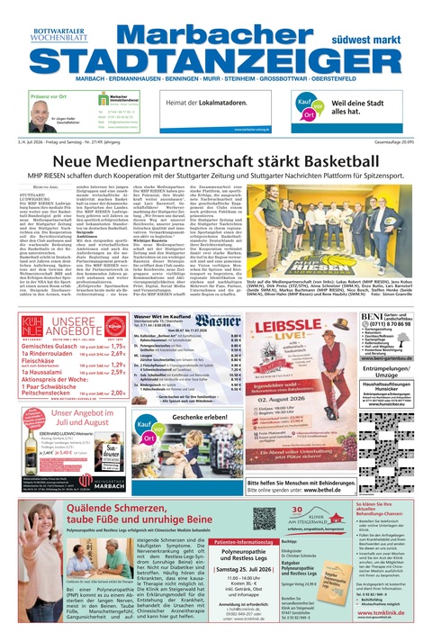 Marbacher Stadtanzeiger 03.07.2026
