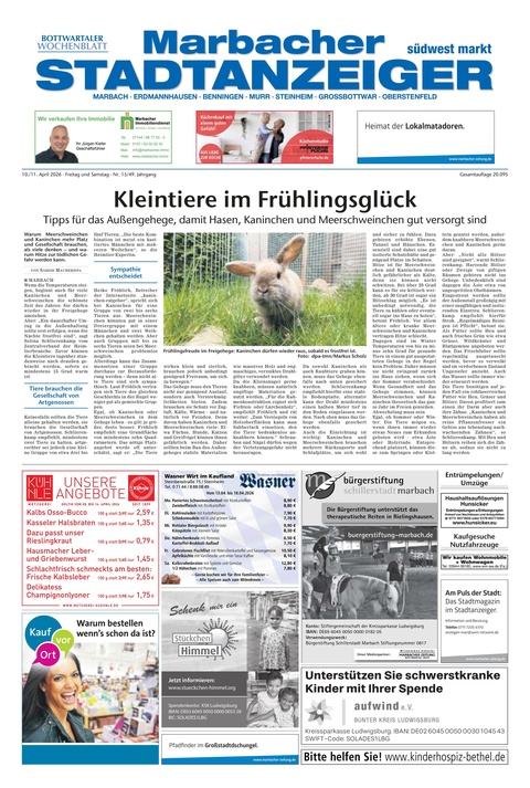 Marbacher Stadtanzeiger 10.04.2026