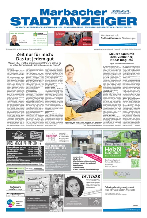 Marbacher Stadtanzeiger 29.01.2026