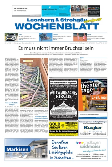 Leonberger Wochenblatt 30.04.2025