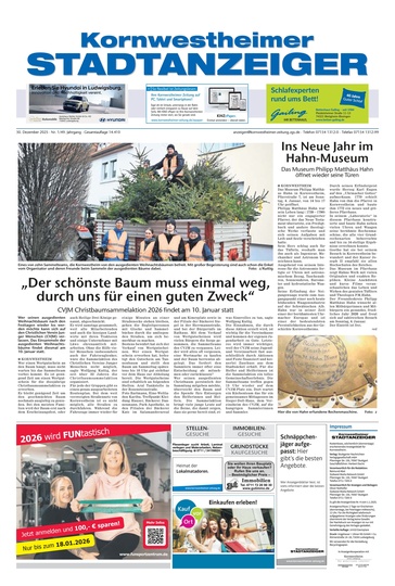 Kornwestheimer Stadtanzeiger 30.12.2025