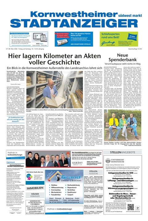 Kornwestheimer Stadtanzeiger 27.03.2026