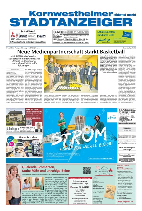 Kornwestheimer Stadtanzeiger 03.07.2026