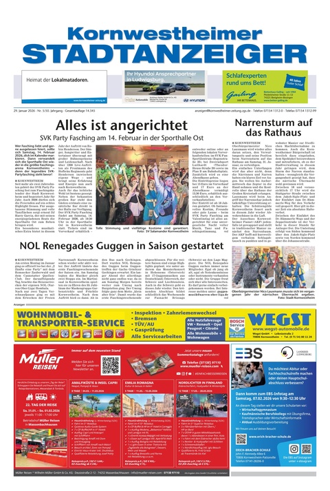 Kornwestheimer Stadtanzeiger 29.01.2026