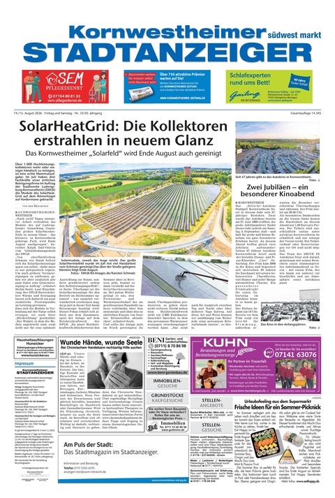 Kornwestheimer Stadtanzeiger 14.08.2026