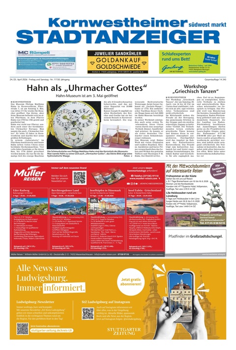 Kornwestheimer Stadtanzeiger 24.04.2026
