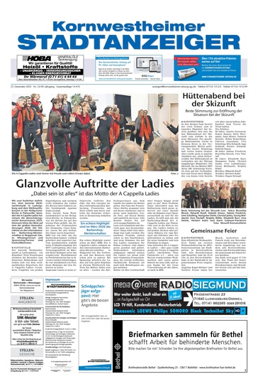 Kornwestheimer Stadtanzeiger 23.12.2025