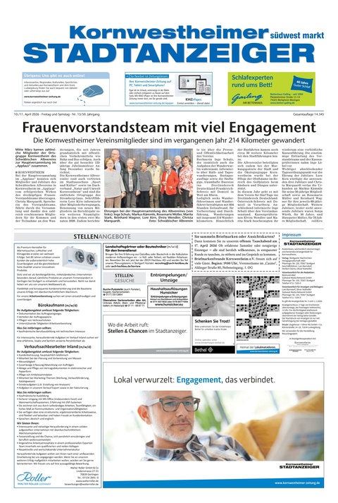 Kornwestheimer Stadtanzeiger 10.04.2026