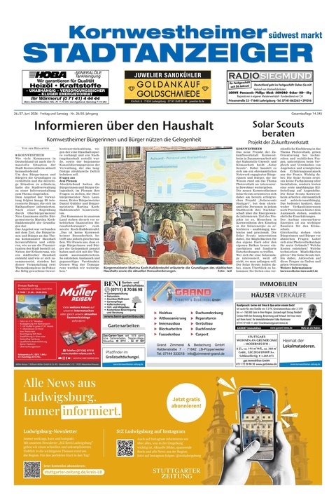 Kornwestheimer Stadtanzeiger 26.06.2026