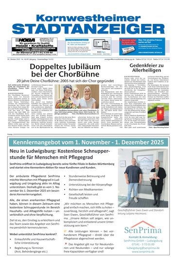 Kornwestheimer Stadtanzeiger 30.10.2025