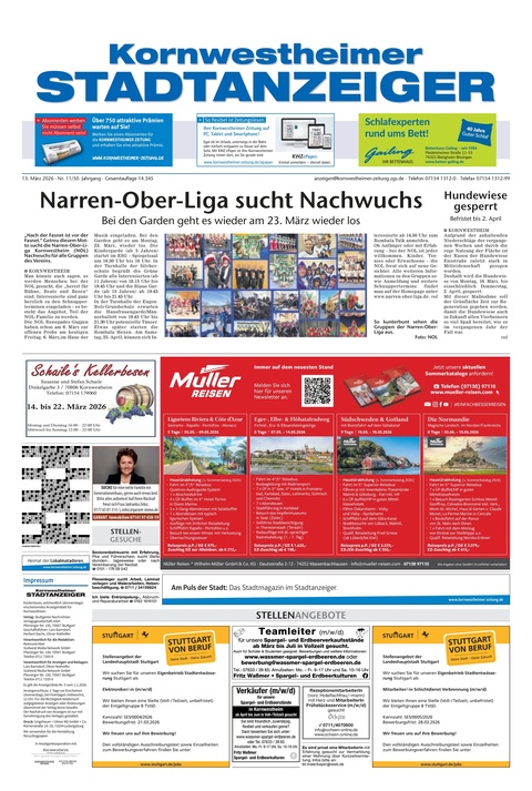 Kornwestheimer Stadtanzeiger 13.03.2026