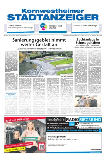 Kornwestheimer Stadtanzeiger 08.01.2026