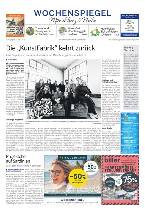 Wochenspiegel - Münchberg, Naila u.U.