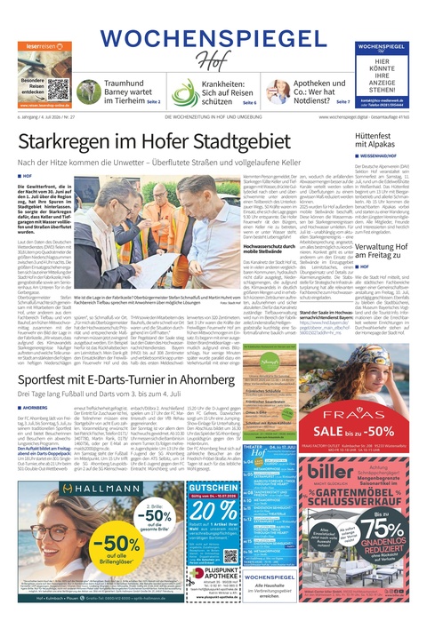 Wochenspiegel - Hof