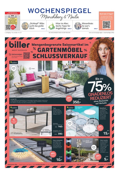 Wochenspiegel - Münchberg, Naila u.U.